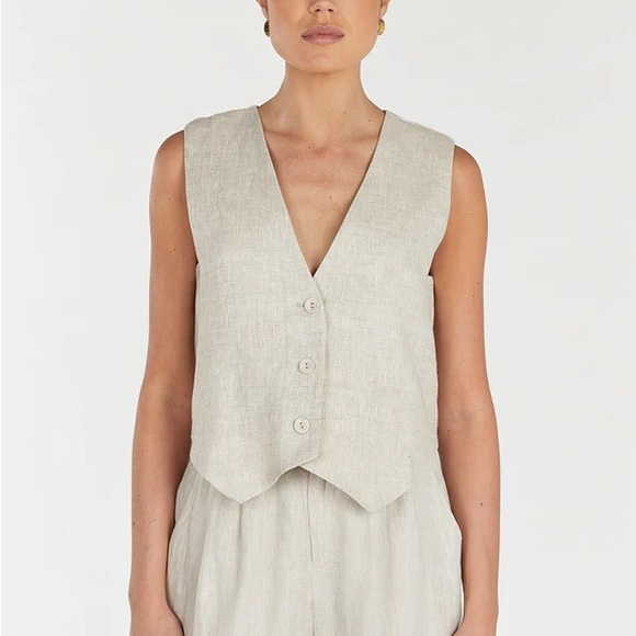 DISSH Tops - Dissh Banks Linen Vest, US 2